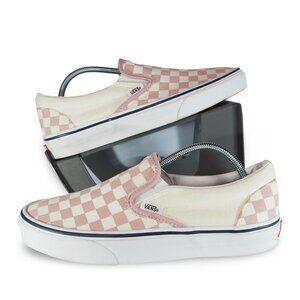 Vans Classic Checkerboard Slip-on Skate Shoes Women's 9 Rose Smoke / Cream